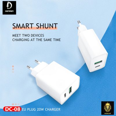 Củ Sạc Denmen 2in1 DC08