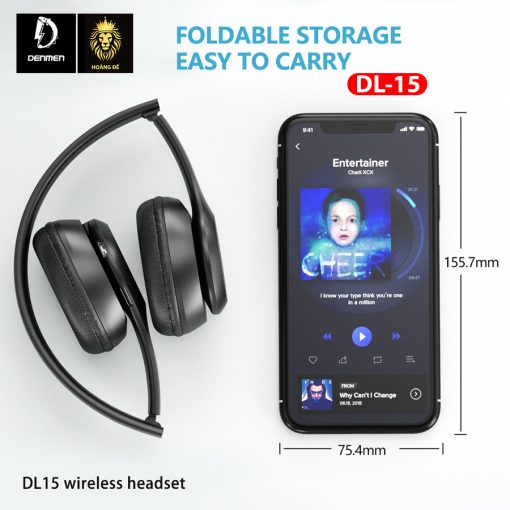 Tai Nghe Chụp Tai Bluetooth Denmen DL15