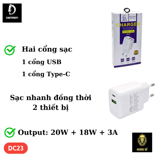 Củ Sạc Denmen DC23